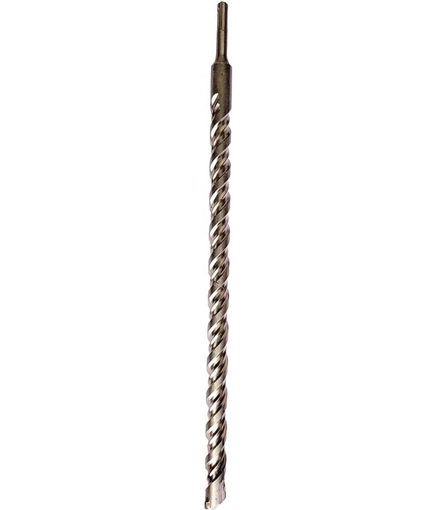 Steel (20 x 450mm) Cross Tip Plus Hammer Drill Bit (Silver)