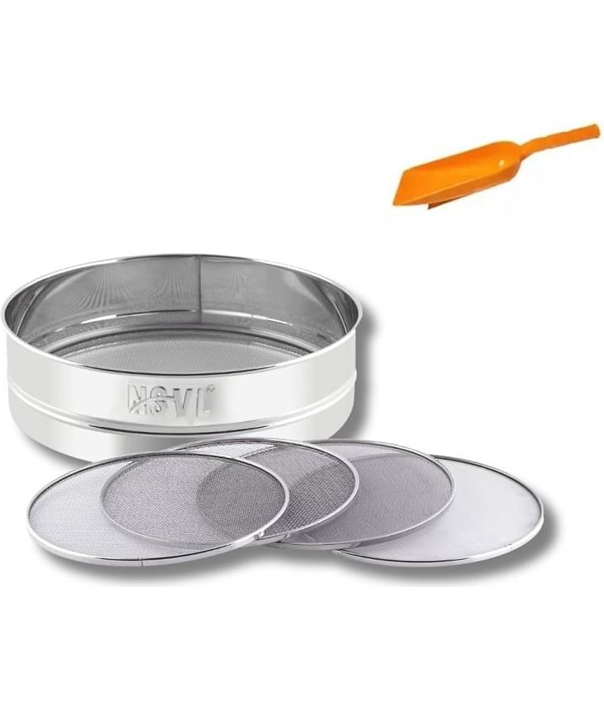 NSVL Silver Steel Sieve ( Pack of 1 )
