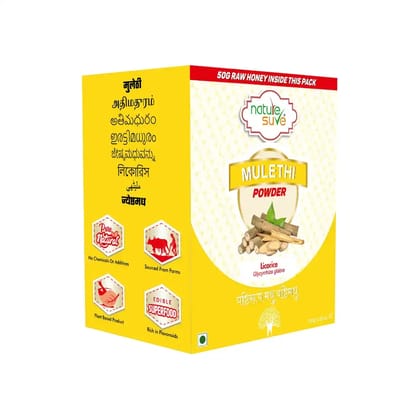 Nature Sure Mulethi Powder Yashtimadhu Antacid 100g with Raw Honey 50g