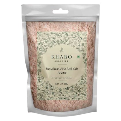 Kharo Organics Natural Himalayan Pink Salt Powder 500 Gms