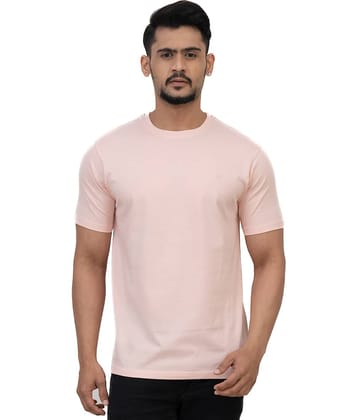 Cotstyle Pack of 1 Cotton Regular Fit Men's T-Shirt ( Pink )