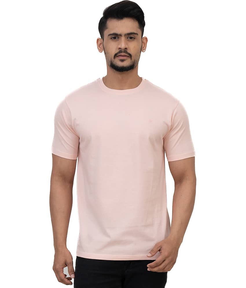 Cotstyle Pack of 1 Cotton Regular Fit Men's T-Shirt ( Pink )