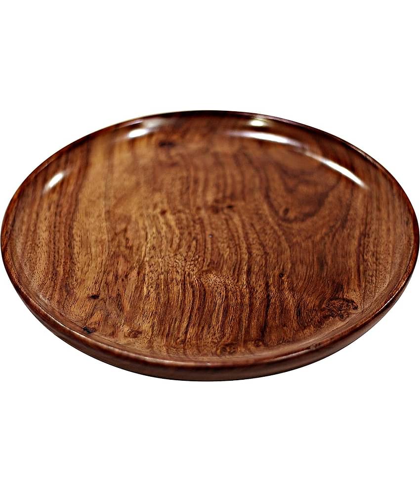 TFS 1 Pcs Wooden Brown Tray