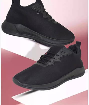 Kzaara Black Men's Sports Running Shoes