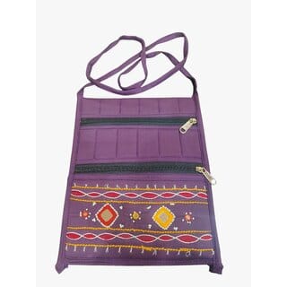 Purple Women Sling Bag handmade cotton shoulder sling bag for womens Purple Women Sling Bag handmade cotton shoulder sling bag for womens