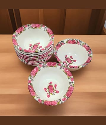 kitchrox Dinner Bowl Melamine Vegetable Bowl 200 mL ( Set of 12 )