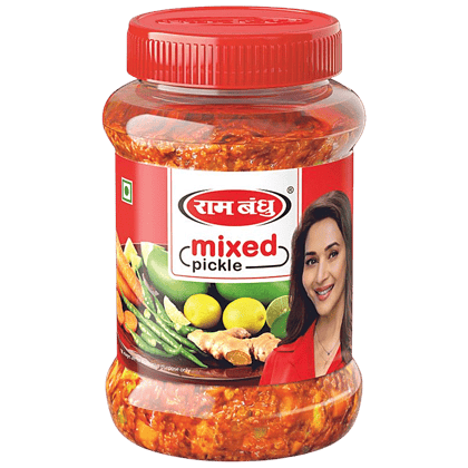 Rambandhu Mixed Pickle Aachar - Improved Taste, 1 Kg Pet