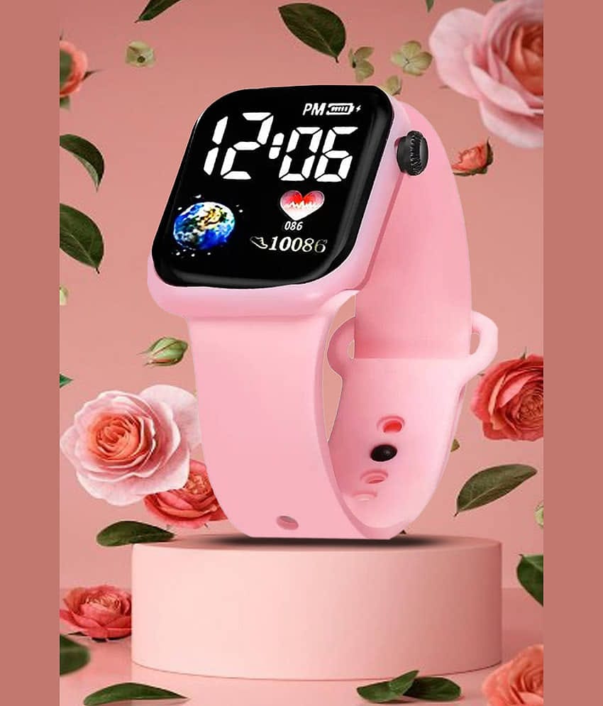 Fadiso Fashion Pink Silicon Analog Men's Watch
