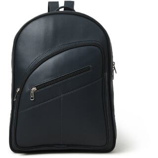 MATRICE laptop backpack bag with Blue faux vegan leather(NE-S-0803-Blue)
