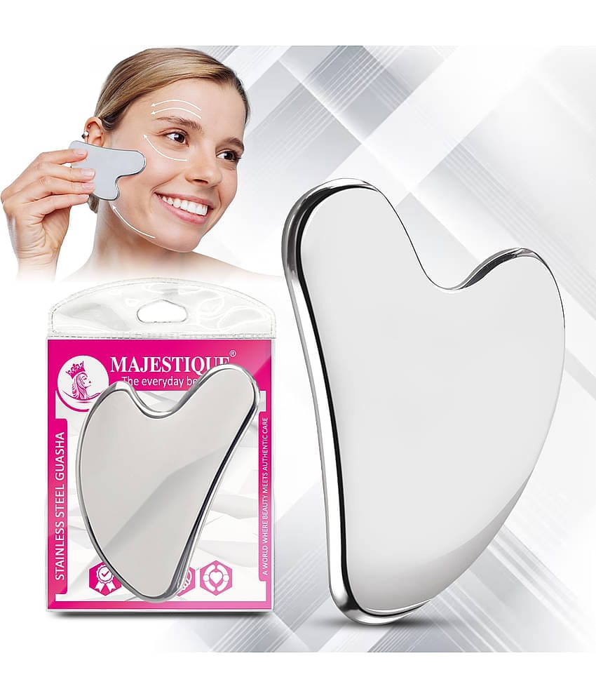 MAJESTIQUE Steel Gua Sha Facial Massager Anti Aging Skin Tightening Tool