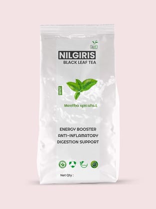 Two Leaf One Bud Nilgris Black Leaf Tea - Mint 100 Gms