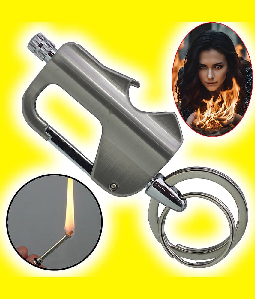 JMALL Silver Aluminium Cigarette Lighter ( Pack of 1 )