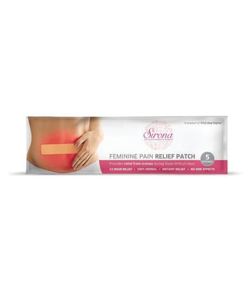 Sirona Herbal Period Pain Relief Patches - Pack of 5 | Instant Relief from Menstrual Cramps | No Chemical Actives