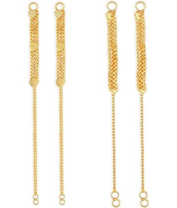 1gram gold Plated Kanchain Ear chain earcuff Ear to Ear Combo for Women & Girls
