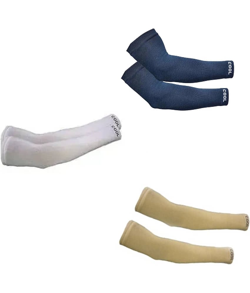 Benicia Multicolor Solid Riding Sleeves ( Set of 3 )