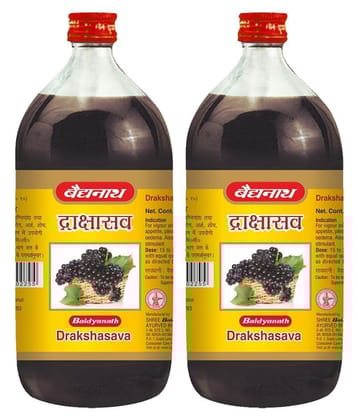 Baidyanath Drakshasava | (450+ 450 ml) (Pack Of 2)