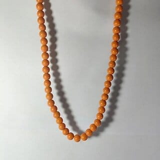 Elegent Orange Bead Mala  Elegant Handmade Creation