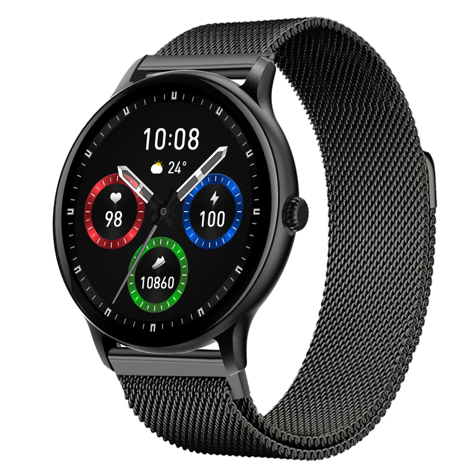 Fire-Boltt Phoenix Ultra Smart Watch(BSW138) with 1.39"Inch Display, Bluetooth Calling, Metal Body with 120+ Sports Modes, SpO2- Dark Grey