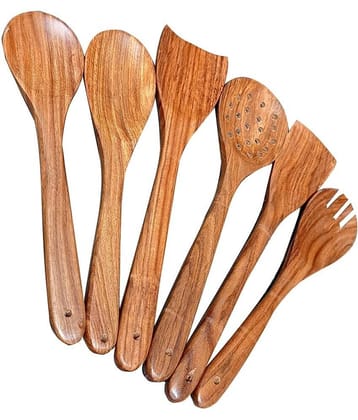SWH - Wooden Disposable Spoon ( Pack of 6 )