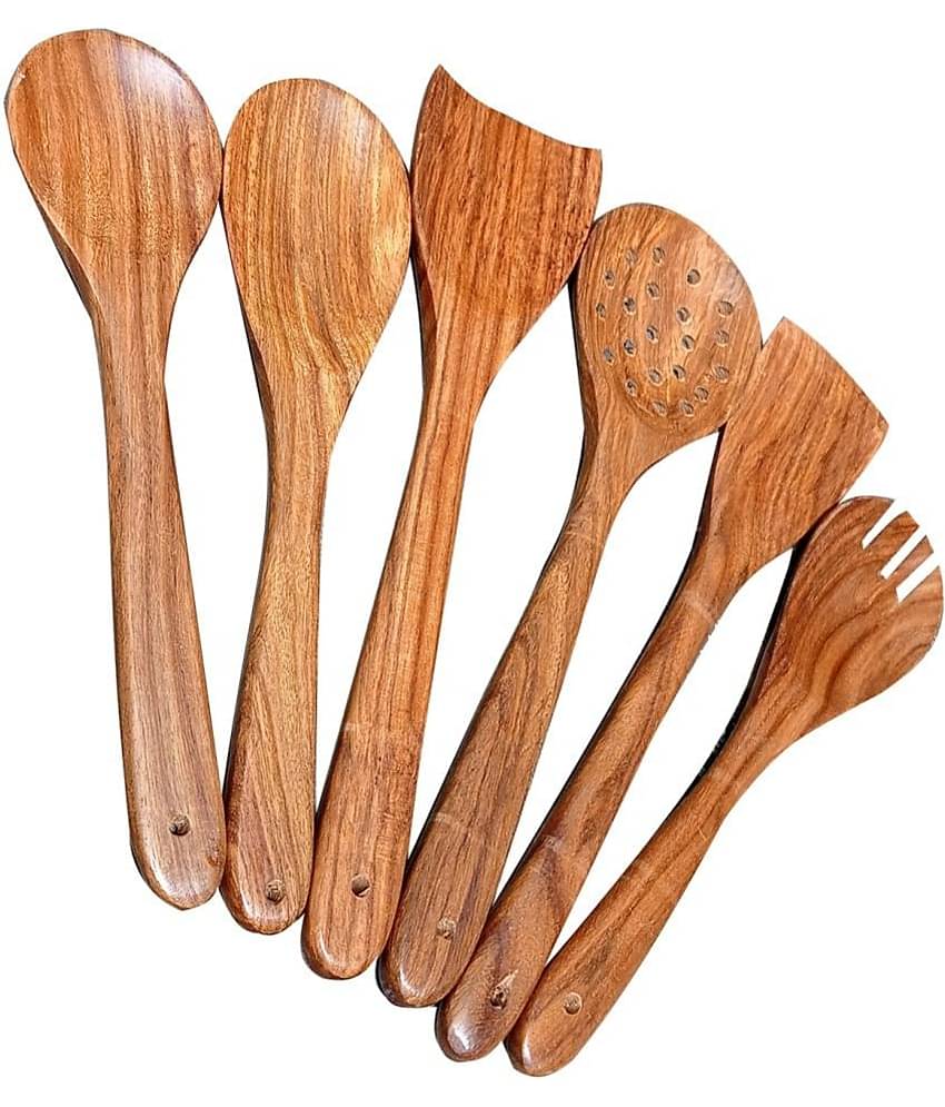 SWH - Wooden Disposable Spoon ( Pack of 6 )