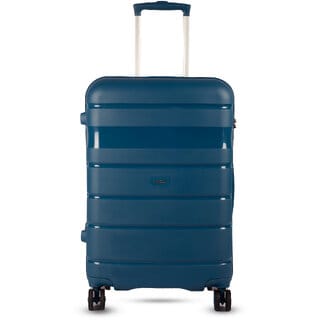 Timus Sunlite 68cm Medium Hard-Sided Check-In Luggage Bag with TSA Lock 360 Rotating Wheels(Teal Blue)