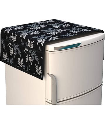 Polyester Fridge Top Cover 55x97 Cm (Pack of 1) - Black