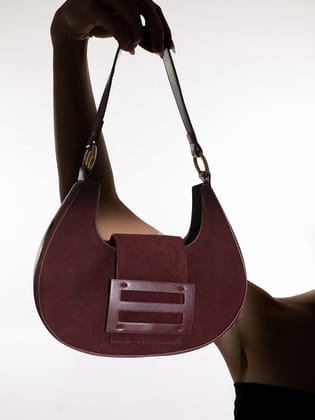 The Arcove Shoulder Bag - Cherry Red-Handbag