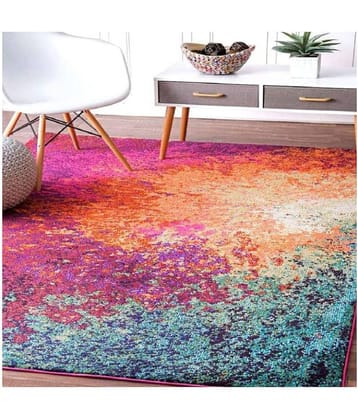 Status Assorted Polyester Carpet Abstract 3x5 Ft