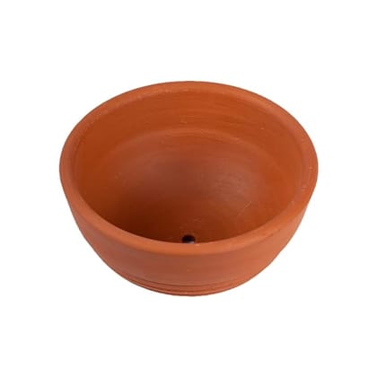 Terracotta Samiti Handmade Terracotta Planter Bowl 6.5 Inch