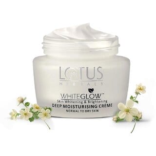 Lotus Herbals WhiteGlow Cream Skin Whitening, Brightening Deep Moisturizing, SPF 20 PA+++, 40g Lotus Herbals WhiteGlow Cream Skin Whitening, Brightening Deep Moisturizing, SPF 20 PA+++, 40g