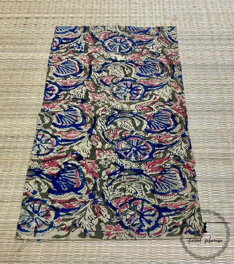 Handcrafted Kalamkari Cotton Blouse Piece