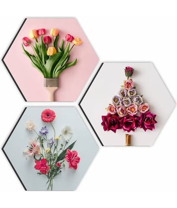 Saf Floral Painting Without Frame