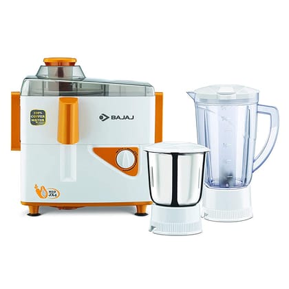 BAJAJ JX4 NEO 450W JUICER MIXER GRINDER(2 JAR) BAJAJ JX4 NEO 450W JUICER MIXER GRINDER(2 JAR) - White