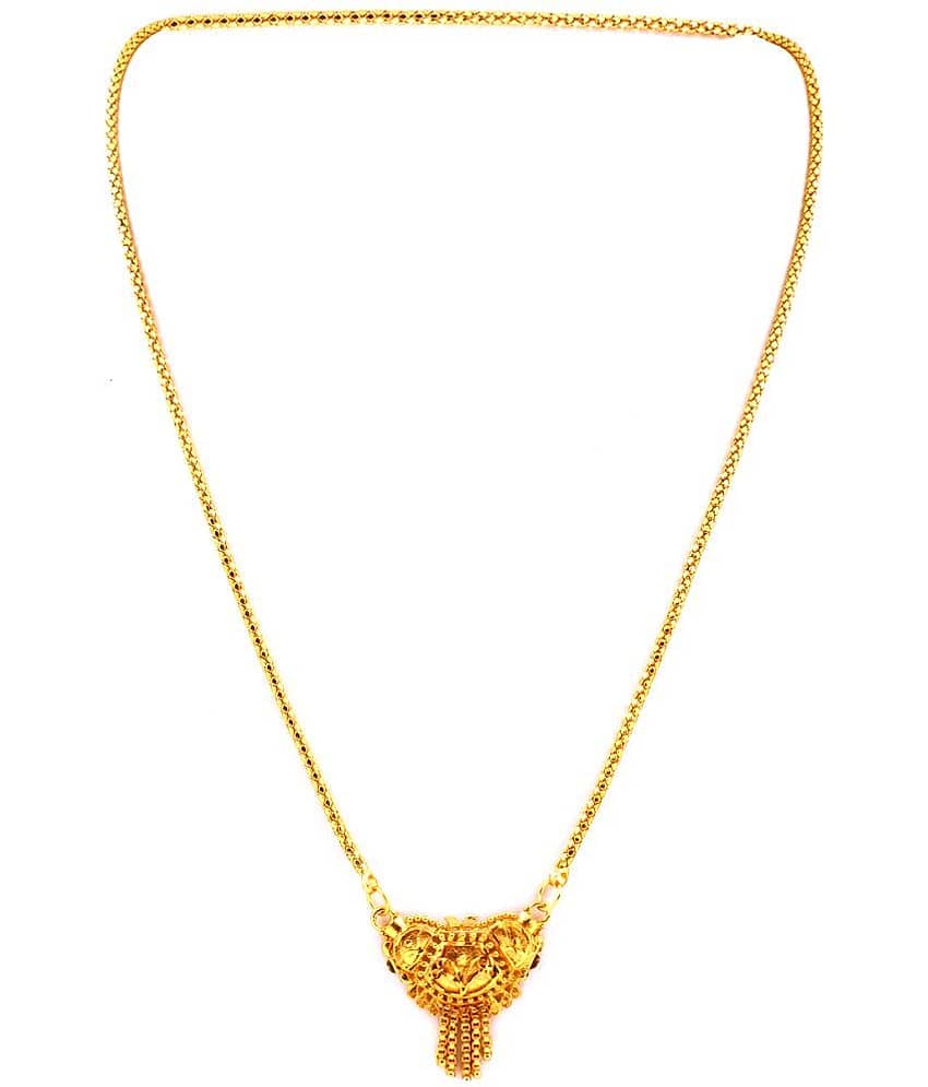 JIPPA - Golden Mangalsutra ( Pack of 1 )