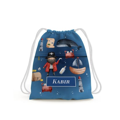 Treasure Island Swim Bag (kids)-Navy Gradient / Toddlers [2-4 Years] / No