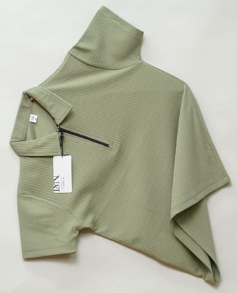 Pista | Pique Textured | Polo Zipper T-Shirt-M