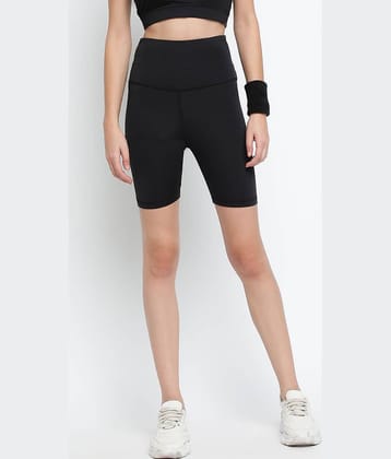 Wearjukebox Polyester Hot Pants - Black