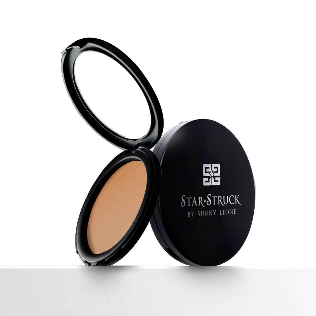 STARSTRUCK BY SUNNY LEONE Flawless Finish: The Ultimate Compact Powder for Effortless Beauty-9 gram (Compact Powder)