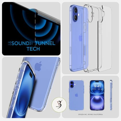V3Deals Military Grade Drop Protection Case Compatible with iPhone 16 | Transparent Hard Back | Lens Guard + Shock Corners | Ultra Clear & Lightweight Design (iPhone 16)