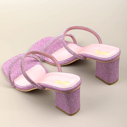 Cinderella Pink Shimmer Heels-35