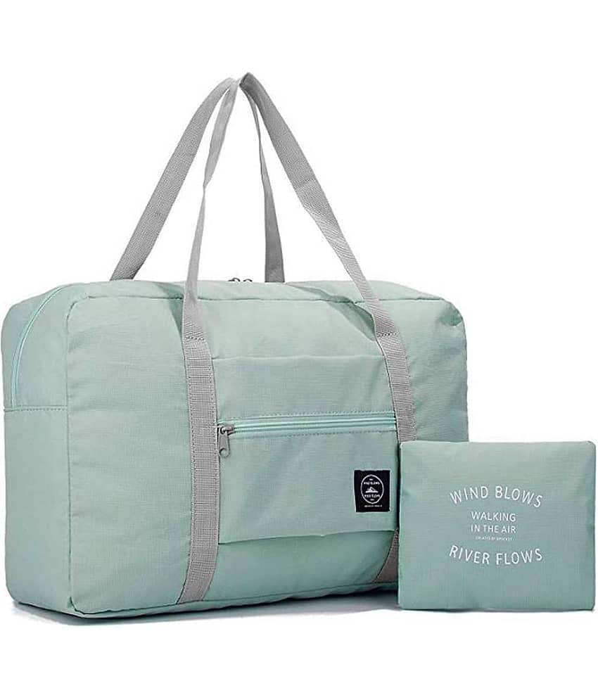 Travel Foldable Nylon Duffle Portable Waterproof Lightweight Carry On Luggage Sport Folding Duffle Bag Weekender Overnight Gym Sports Bag for Women's Girl (Multicolor)