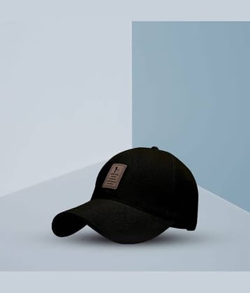 Alamos Pack of 1 cotton Men's Cap ( Black )