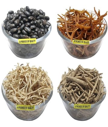 MYGODGIFT Shatavar, Safed Musli, Ashwagandha Kaunch Beej 50 GM EACH 200 gm Pack of 4