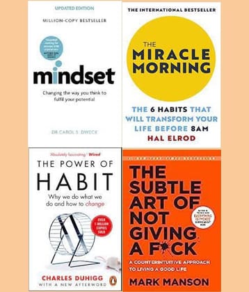 MindSet + Miracle Morning+The Power of Habit + The Subtle Art