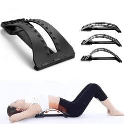 Smartcam Back Braces Stretching Device for Bed, Chair & Car, Multi-Level Lumbar Support Stretcher for Lower and Upper Muscle Pain Relief