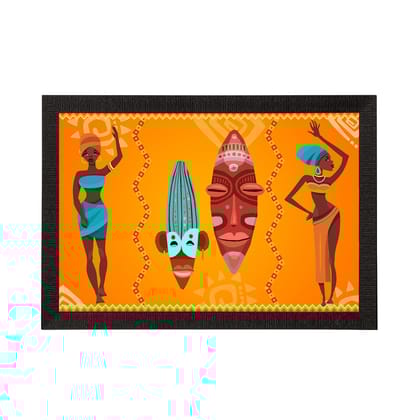 Tribal Theme Satin Matt Texture UV Art Painting