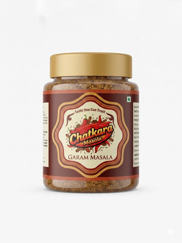 Chatkara Masala Garam Masala | Mixed Spice Powder for Cooking | Indian Masala for Veg and Non Veg Dishes | Aromatic Blend for Rich Flavor