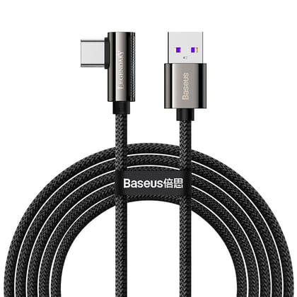 Baseus Legend Series Elbow Fast Charging Data Cable USB To Type-C 66W (CATCS-B01)-Black / 2m