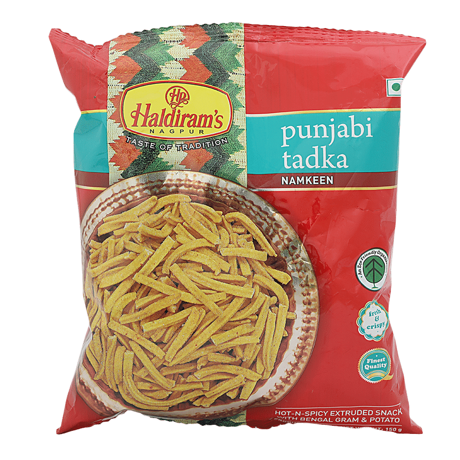 Haldiram'S Punjabi Tadka Namkeen - Hot N Spicy, 45 G Pouch