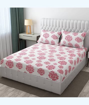 Apala Microfiber 1 Double King Bedsheet with 2 Pillow Covers ( Off White )